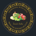 Vintage Homemade Tomato Salsa Label l Black<br><div class="desc">Special for you!</div>