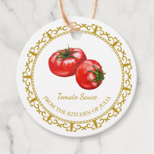 Vintage Homemade Tomato Sauce Hang Tag l White