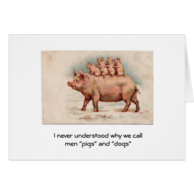 Vintage - Hommes appelés Chiens et Chiens, (Devant horizontal)