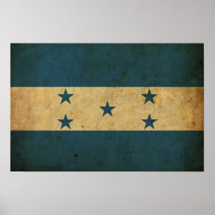 Vintage Honduras Flag Poster
