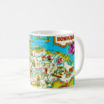 Vintage Honduras Map Mug<br><div class="desc">Crazy colourful and happy retro map of the country of Honduras.</div>