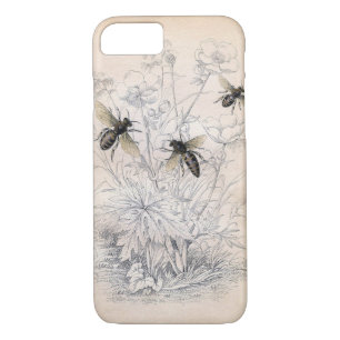 Vintage Honey Bee Art iPhone 8/7 Case