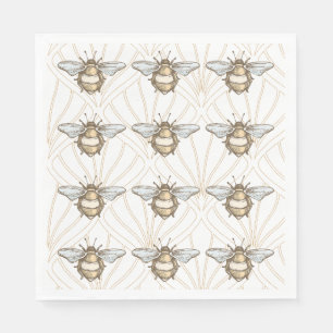 Vintage Honey Bee Napkin