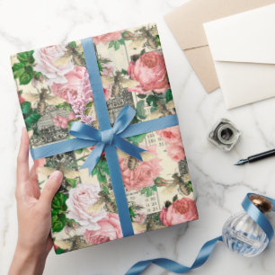 Vintage Honey Bee Pattern  Wrapping Paper