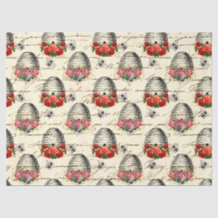 Vintage Honey Bee Series Design 8 Tissue Paper