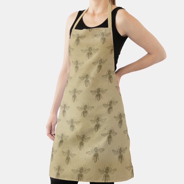 Vintage Honey Bee Series Design 9 Apron (Insitu)