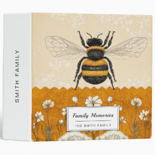 Vintage Honey Bee Wildflower Garden (10) Binder