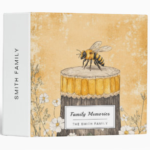 Vintage Honey Bee Wildflower Garden (1) Binder
