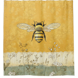 Vintage Honey Bee Wildflower Garden (3)