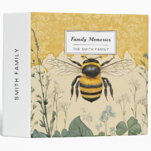 Vintage Honey Bee Wildflower Garden (5) Binder