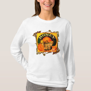 Vintage honey orange fruit advertisement label T-Shirt