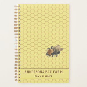 Vintage Honeybee & Honeycomb Beefarm / Beekeeper Planner