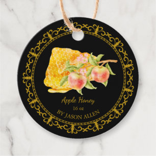 Vintage Honeycomb Apple Infused Honey Hang Tag