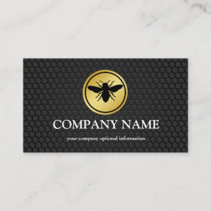 Vintage Honeycomb Bee BeeKeeper Honey Apairist Business Card