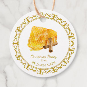 Vintage Honeycomb Cinnamon Infused Honey Hang Tag