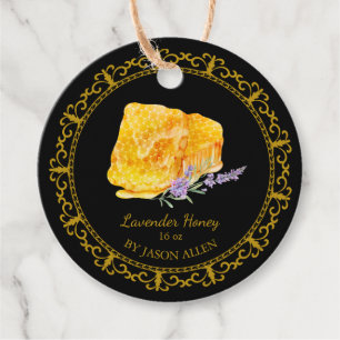 Vintage Honeycomb Lavender Infused Honey Hang Tag