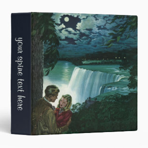 Vintage Honeymoon Love, Newlyweds at Niagara Falls Binder