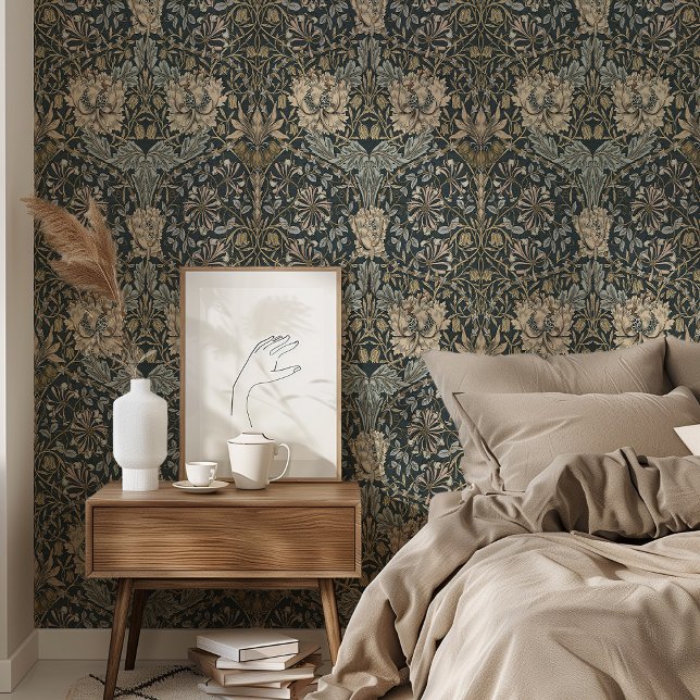 Vintage Honeysuckle Pattern Peel & Stick Wallpaper (Creator Uploaded)