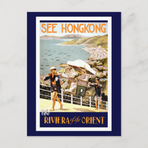 Vintage Hong Kong China Travel Postcard