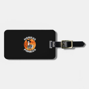 Vintage Honkus Ponkus Halloween Cute Witches Duck Luggage Tag
