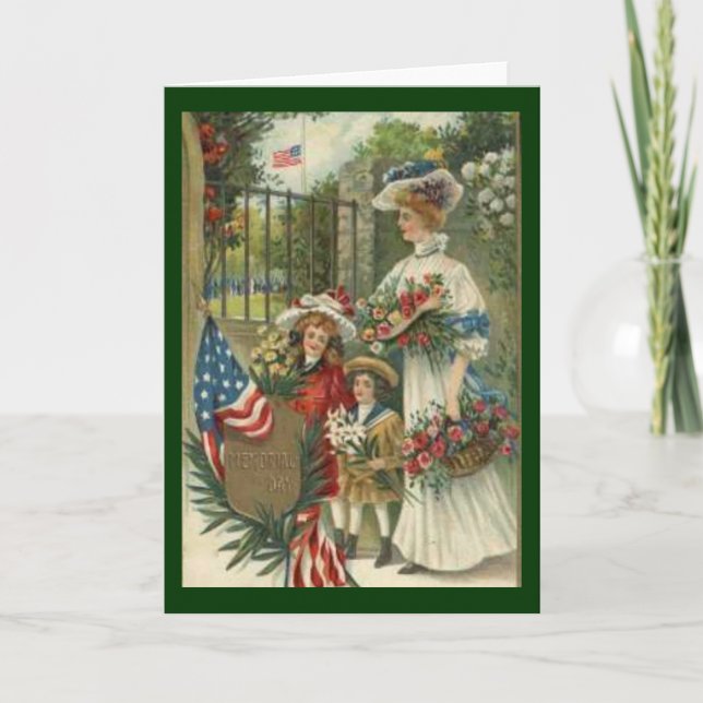 Vintage Honouring Memorial Day Card (Front)