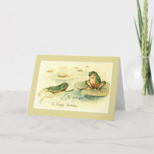 Vintage - Hopping By to Celebrate to Birthday, Card
