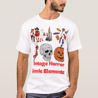 vintage horreur comic design premium de t-shirts