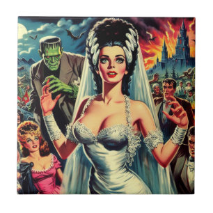 Vintage Horror Bride Tile