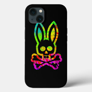 Vintage Horror Bunny Rabbit Face Tie Dye Happy Eas iPhone 13 Case