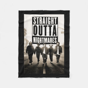 Vintage Horror Halloween Scary Straight Outta S Fleece Blanket