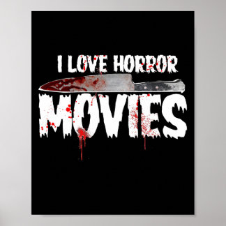 vintage horror movie art poster
