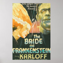 Vintage Horror Movie Poster– Bride of Frankenstein