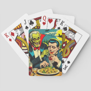 Vintage Horror Vampire Comics Playing Cards
