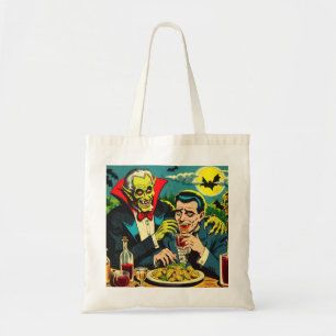 Vintage Horror Vampire Comics Tote Bag
