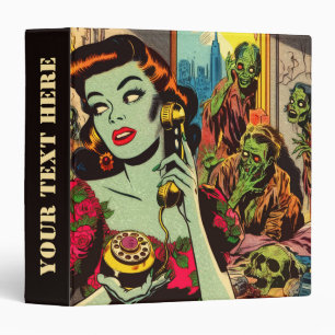 Vintage Horror Zombie Comics Binder