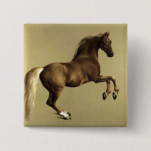 Vintage Horse Art: Whistlejacket 2 Inch Square Button