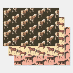 Vintage Horse Art Wrapping Craft Paper