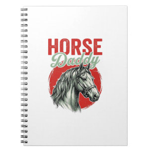 Vintage Horse Daddy Engraving Notebook