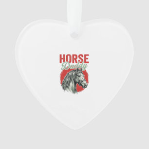 Vintage Horse Daddy Engraving Ornament