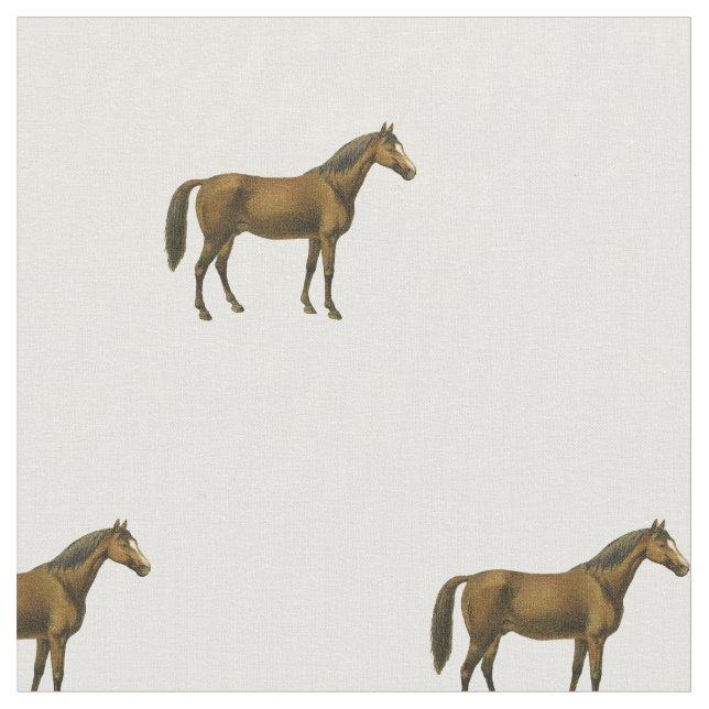 Vintage Horse Fabric (Close Up)