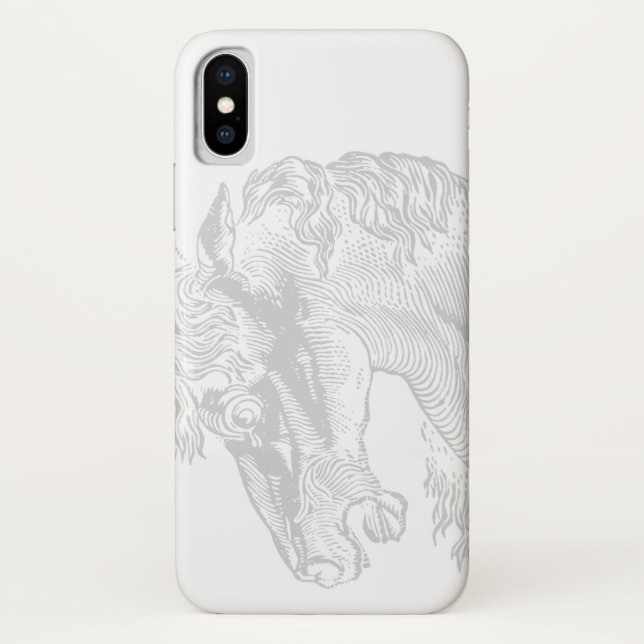 Vintage horse illustration elegant equestrian Case-Mate iPhone case (Back)