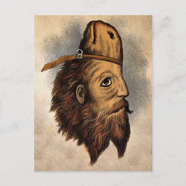 Vintage Horse Man Postcard (Front)