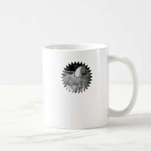 Vintage Horse Model Starburst ?Black and White Coffee Mug
