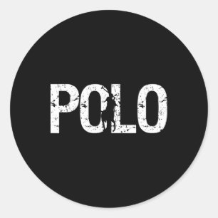 Vintage Horse Polo Gifts For Polo Players Horsebac Classic Round Sticker