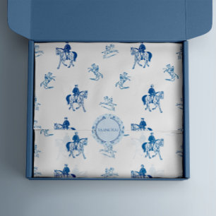Vintage Horse Riding Pattern Tissue Paper