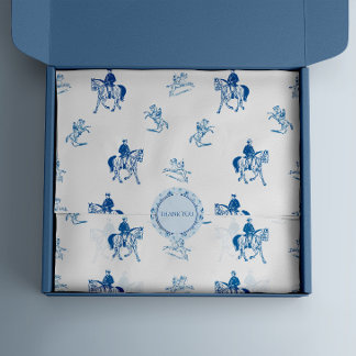 Vintage Horse Riding Pattern Tissue Paper