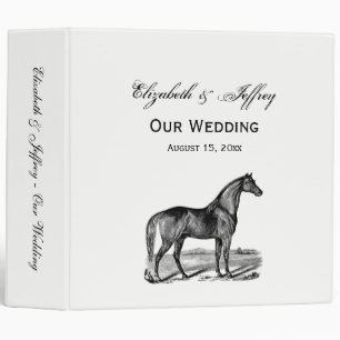 Vintage Horse Standing Binder