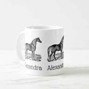 Vintage Horse Standing Coffee Mug