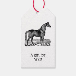 Vintage Horse Standing Gift Tags