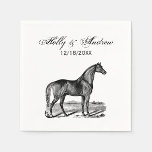 Vintage Horse Standing Napkin